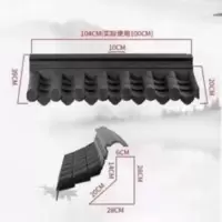 仿古瓦树脂瓦一体屋檐塑料装饰瓦片中式古建门头瓦琉璃瓦围墙青瓦 仿古瓦树脂瓦一体屋檐塑料装饰瓦片中式古建门头瓦琉璃瓦围墙青
