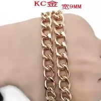 包包链条配斜挎包链子单肩背包带子铁链单买金属皮包链子铁链饰品 KC金 60CM