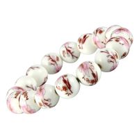 青花瓷串珠陶瓷情侣手镯手链女民族风古典复古优雅景德镇陶瓷饰品 粉色