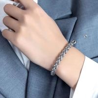 简约风ins潮流个性男士钛钢古巴手链时尚不掉色男女同款 款式8 19cm适合手腕(15-16cm)