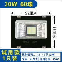 射灯led投光灯户外防水庭院灯室外led灯强光探照灯工程广场投射灯 30W防水[试用款]