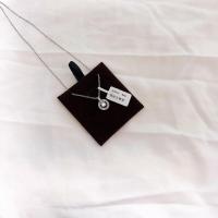 一克拉仿真莫桑石圆圈单钻项链女镀925圆形镶钻吊坠锁骨链送女友 圆环项链普通礼盒