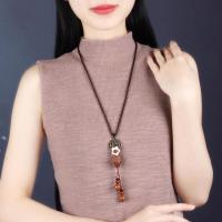 复古项链女民族风毛衣链长款菩提子百搭挂件简约吊坠装饰裙子配饰 图片款 90cm 自封袋包装