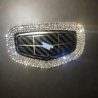 适用于车标镶钻丰田哈佛传祺吉利铃木斯柯达东风方向装饰车贴钻石 白钻(吉利)方向外圈(请备注车型/年