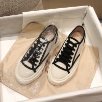 包头半拖鞋女外穿鞋子2021新款夏季休闲懒人一脚蹬平底板鞋帆布鞋 白色单鞋 40