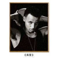 数字油彩画diy油画人物NBA篮球明星手绘填色手工装饰画 勇士库里 库里 30*40绷内框