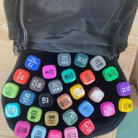 学生三十色马克笔送笔袋和随机送一支马克笔 学生30