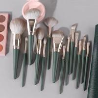 花样绿云14支化妆刷套装全套刷沧州散粉刷粉底刷便携收纳包超柔软 14支绿云化妆刷