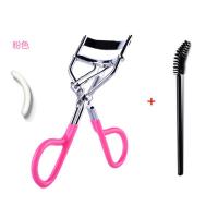 [3件套]睫毛夹+睫毛刷+替换胶垫 卷翘持久睫毛夹器睫毛辅助工具 粉色睫毛夹+眉刷
