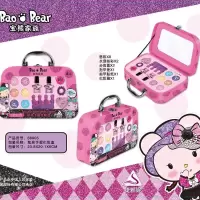 正版小伶彩妆玩具儿童化妆品手提箱女孩过家家妆扮套装生日礼盒 炫亮美妆手提盒[小娃娃]