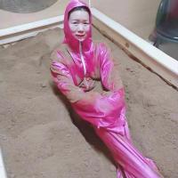 酵素浴沙疗服丝绸真丝可水洗可循环结实透气连体带帽带手套脚套 一次性内裤60条 2XL(一米七五160斤)