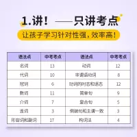 官方店|初中英语语法考点清单 初中英语语法大全中考英语语法知识点专项训练全解中考英语复习资料搭中考英语词汇闪过巨微英语中