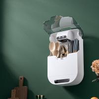 筷子消毒机全自动筷子消毒盒家用筷子收纳筷子筒壁挂筷子盒筷子笼 白色筷子机（无消毒杀菌）