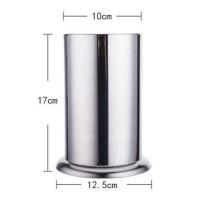 加厚不锈钢筷子筒筷子篮防霉沥水家用筷笼餐厅餐具篮消毒柜筷子架 光面(单个装)