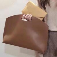 韩国ins苹果12/13寸14寸华为联想笔记本手提电脑包办公通勤公文包 米白色 小号