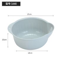 沥水篮厨房创意洗米筛淘米盆淘米器家用塑料水果篮果盘洗菜盆菜篮 浅蓝【收藏优先发货】 单个装
