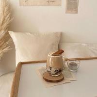 ins风原木年轮松木片圆形杯垫复古木桩垫子香薰蜡烛摆件摄影道具 小号杯垫 仅一块