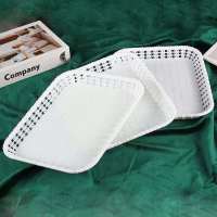 欧式三层水果盘客厅茶几多层家用干果糖果盘甜品台展示摆台蛋糕架 大号盘子三个装