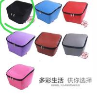 电动自行车车篓子加厚内胆包山地车前车筐防尘布篮防水防盗皮包 黑色 中号