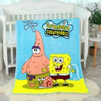 法兰绒儿童小毛毯幼儿园毛毯被加绒宝宝夏天办公室午睡空调小被子 派大星[偏薄跑量] 100*140cm左右