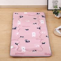 [法莱绒]加厚学生宿舍床垫儿童单人床垫子冬夏两用上下铺可折叠 小可爱加厚5厘米四季通用 60*100cm儿童床