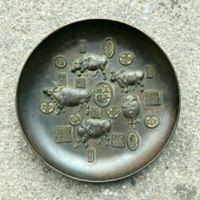 古玩杂项收藏乾隆御制盘子五牛图盘子工艺品摆件 古玩杂项收藏乾隆御制盘子五牛图盘子工艺品摆件