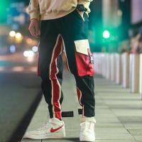 套装男潮韩版学生宽松短袖T恤+嘻哈工装裤休闲一套搭配衣服两件套 XK2工装裤 1.4 M