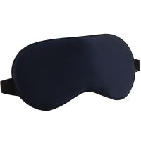 真丝冰敷眼罩睡眠遮光透气可爱韩国冰袋缓解疲劳个性男女情侣学生 暗夜黑 冷敷眼罩(2个冷敷袋+耳塞+收纳袋)