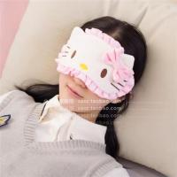夏季疲劳睡眠冰袋学生睡觉遮光缓解可爱舒缓午睡皮卡丘眼罩卡通 花边KT(送冰袋+耳塞)可调节