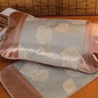 夏季竹枕套藤枕套冰丝枕套一对碳化原竹凉席夏天凉爽枕芯套枕头套 冰丝枕套(柔软亲肤) [一只装]48*74