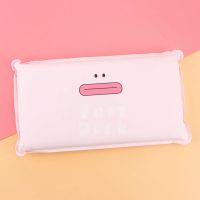 免注水冰枕冰垫学生夏天午睡水枕头儿童成人降温夏季凝胶加厚凉枕 粉色猪嘴