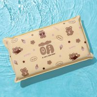 夏季学生冰枕午睡凉枕降温神器成人水枕头夏天儿童冰垫坐垫冰枕头 卡其色萌萌熊