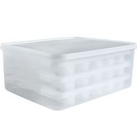 家用分格三层饺子盒冰箱冷冻保鲜收纳盒水饺馄饨收纳密封盒 1盒