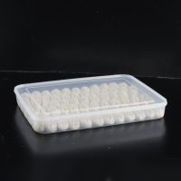 [送包饺器]饺子盒厨房家用速冻水饺盒盘冰箱保鲜盒收纳盒馄饨盒 大号1盒1盖 浅蓝色