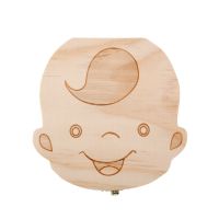 乳牙盒男孩女孩宝宝胎毛纪念品礼物实木牙齿收藏保存盒牙屋收 原木男孩(镊子棉球)