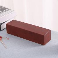 高档实木首饰盒小简约竹木手串佛珠收纳盒干果盘茶叶包装竹盒子 长条32x8.5x7.5cm 竹木