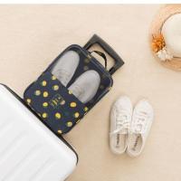 收纳袋子鞋子旅行收纳神器多功能可套拉杆箱盒手提宿舍神器装鞋 黑柠檬