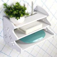 路由器收纳盒机顶盒收纳架网线整理光猫置物架壁挂免打孔环保免漆 路由器收纳盒机顶盒收纳架网线整理光猫置物架壁挂免打孔环保免