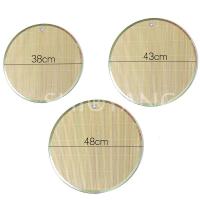 饺子托盘双层加厚饺子盖帘家用餐垫饺子盘子天然青竹防锈包边盖帘 镀金防锈包边竹青饺子帘 防锈金边38cm(一个装)