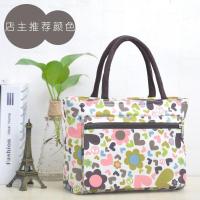 2020春新款防水帆布包女包手提袋花布妈妈包手拎小包饭盒袋便当包 小碎花
