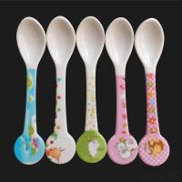 密胺调羹卡通塑料调更长柄搅拌小勺子儿童餐具调料勺子 011勺长15厘米宽3厘米 5个