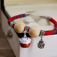 宠物除跳蚤虱子驱虫项圈狗狗项圈用品猫咪铃铛项圈泰迪防跳蚤脖圈 猫咪狗狗驱虫铃铛项圈红色 XS适合1-4斤爱宠