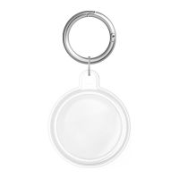 卡通airtag保护套苹果防丢追踪器透明壳钥匙扣宠物狗牌自行车可爱 透明无图 Airtag全包保护套[送钥匙扣]