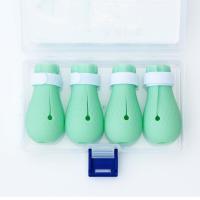 猫咪指甲套防猫抓手套软胶防挠靴洗澡防抓伤指甲套猫咪用品洗猫袋 天蓝色 防抓靴