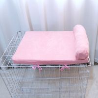 四季通用可爱猫垫子可拆洗猫笼平台垫深度睡眠宠物垫睡垫猫床狗床 粉色 S 55*40cm