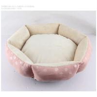 狗窝猫窝四季通用宠物凉席窝保暖可拆洗垫子大型小型犬泰迪宠物窝 六边形（颜色随机） M（46*12*14）5斤以内