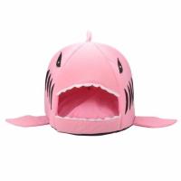 猫窝四季通用狗窝保暖批发宠物窝冬季可拆洗宠物用品 鲨鱼窝 红色 11-11cm仓鼠窝