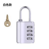 钥匙密码挂锁锌合金防盗双开密码锁健身房更衣室柜子箱包通开挂锁 银色通用密码锁-不可找回密码