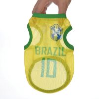 巴哥法斗英斗幼犬宠物衣服薄款背心 泰迪比熊网眼球衣狗狗春夏装 网眼*梅西 XS