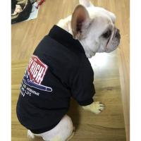 宠物衣服狗狗衣服法斗棉衣巴哥冬季夹克中型犬幼犬柴犬法牛新年装 黑色飞虎夹克 XS胸围40背长26（3-4斤）
